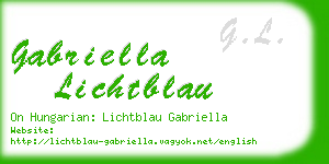 gabriella lichtblau business card